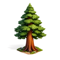 Redwood Tree 3D icon