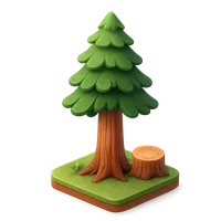 Redwood 3D icon