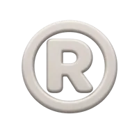 Registered Symbol 3D icon