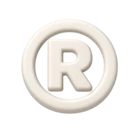 Registered Trademark 3D icon