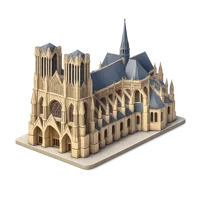 Amber Reims Cathedral 3D icon