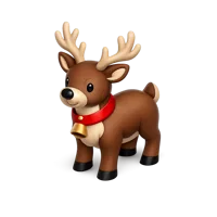 Brown Reindeer 3D icon