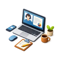 Remote Work 3D icon