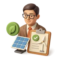 Renewable Energy Consultant 3D icon