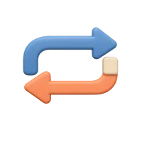 Repeat Button 3D icon