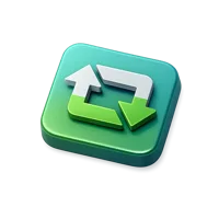 Repost Button 3D icon