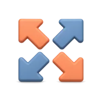 Resize Arrows 3D icon