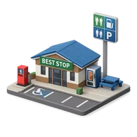 Rest Stop 3D icon