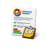 Resume 3D icon