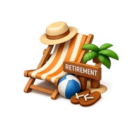 Retirement 3D icon
