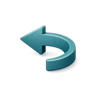 Return Arrow 3D icon
