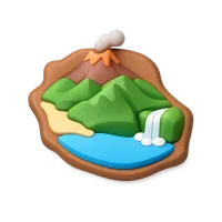 Reunion Island 3D icon