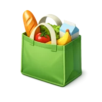 Reusable Grocery Bag 3D icon