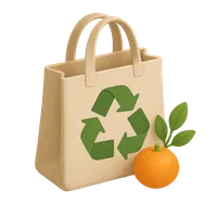 Reusable Shopping Bag 3D icon
