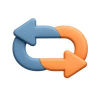 Reverse 3D icon