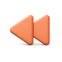 Rewind Button 3D icon
