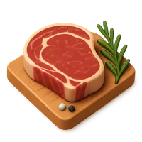 Ribeye Steak 3D icon
