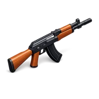 Orange Rifle 3D icon
