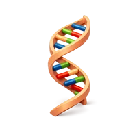 RNA Strand 3D icon