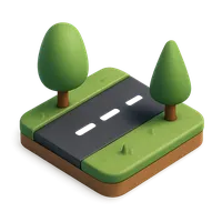 Road 3D icon