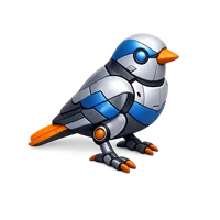 Robot Bird 3D icon