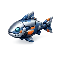 Robot Fish 3D icon
