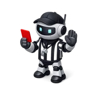 Robot Referee 3D icon