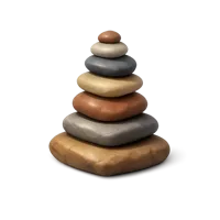 Rock Cairn 3D icon