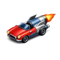 Rocket Car 3D icon