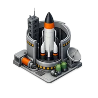 Rocket Silo 3D icon