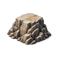 Brown Rocky Cliff 3D icon