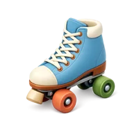 Roller Skates 3D icon