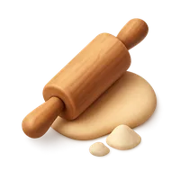 Rolling Pin 3D icon