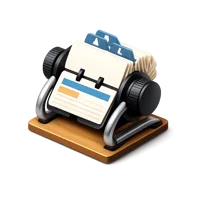 Rolodex 3D icon