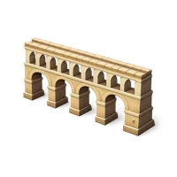 Roman Aqueduct 3D icon