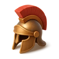 Roman Gladiator Helmet 3D icon