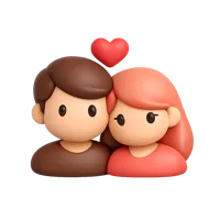 Romantic Couple 3D icon