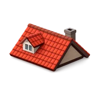 Roof 3D icon