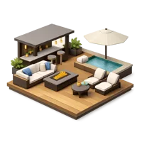 Rooftop Lounge 3D icon