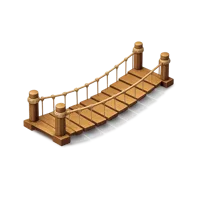 Brown Rope Bridge 3D icon