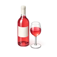 Rosé Wine 3D icon
