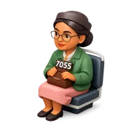 Rosa Parks 3D icon