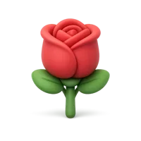 Rose 3D icon
