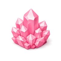 Rose Crystal 3D icon