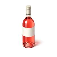 Rose Wine Bottle 3D icon