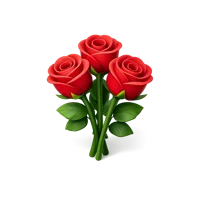 Roses 3D icon