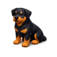 Rottweiler 3D icon