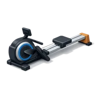 Blue Rowing Machine 3D icon