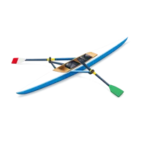 Blue Rowing shell 3D icon