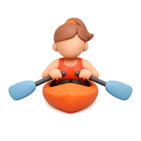 Rowing Woman 3D icon